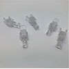 Blindspares Pack of 5 CLEAR Extension Hooks/Hangers for Sloping Vertical