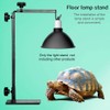 Reptile Lamp Stand, Country Lamp Stand Holder with Base, Adjustable