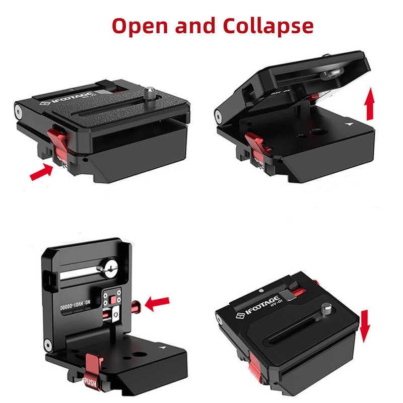 IFOOTAGE Camera L Shape Plate Horizontal and Vertical Conversion Plate,