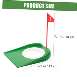 Sosoport Golf Training Tool 3 Piece Putting Cup Set Hole Cup Ring for Practice Golf Putt Aid Perfect for Home