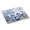 Spshian Light Switch Cover Sea Ocean Sand Coast Compass Ship