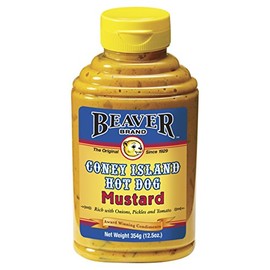 Beaver American Coney Island Hot Dog Mustard 354 g (Pack of 2)