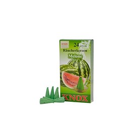 KNOX Incense Cones – Scent: Melon – Quantity: 24 Pieces – Burning Time: Approx. 10-15 Minutes – Made in Germany