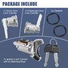 Ignition Switch Lock 2 Pcs Door Locks Cylinder with Keys