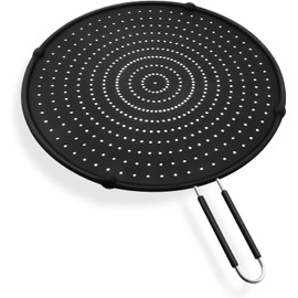 PATIFUN Silicone Splatter Screen for Frying Pan, Beckon Ware 13″ or 11" Oil Splatter Shield, Bacon Grease Splatter Screen, Silicone Pan Protector