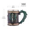 ToyKing Viking Beer Mug Jumbo Stainless Steel Resin Dragon Mug