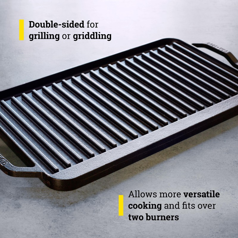 Lodge 19.5" X 10" Cast Iron Reversible Grillgriddle - Double