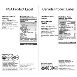 Food to Live Organic Tomato Powder, 10 Ounces – Sun-Dried, No Salt Added. Rich Tomato Flavor for Cooking, Sauces, Soups and Marinades. Non-GMO, Vegan, Kosher, Bulk