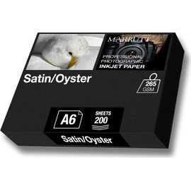 Marrutt 265gsm Pro Photo Satin/Oyster Inkjet Paper: A6-200 Sheets