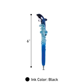 Planet Pens Killer Whale Pen - Unique Writing Pens for Journaling Supplies, Cool Pens for Kids and Adults, Fun Pens for Work and Decorations, Ideal Ballpoint Pens for Note Taking, Grading, Party Favor