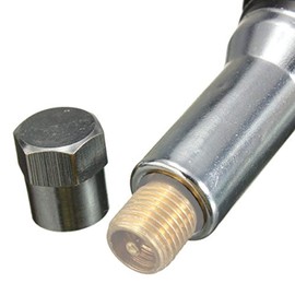 Chrome Hex Dust Caps & Hex Short Stem Covers, Set Of 4