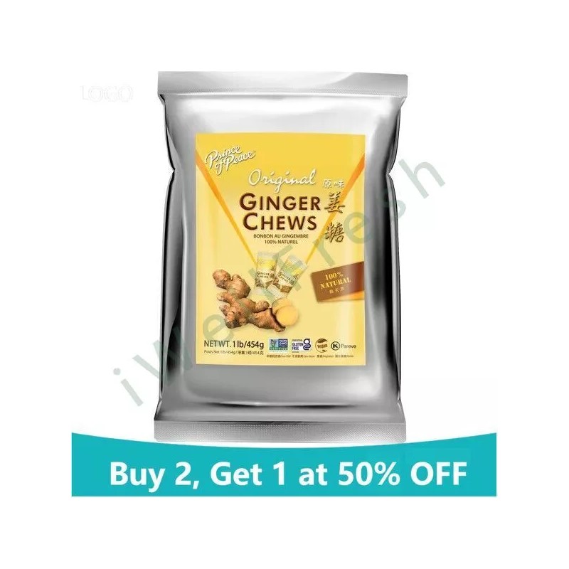 Prince of Peace Ginger Chews, 1 Lb, OriginalLemon - Original