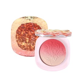 [Korean Style] Gradient Powder Cheek, 6 Colors, 3D Embossing Design, Fine Pearl Blending, Pore Cover, Fluffy, Tight, Sheer Makeup, LiangNiShi Teak