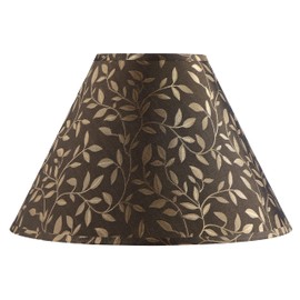 Aspen Creative 32083, Hardback Empire Transitional Spider Brown Lamp Shade, 7" Top x 18" Bottom x 12-1/2" Slant