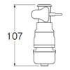 SANEI PL70-90S Water Sprinkler Set with Rubber Band Stop, For
