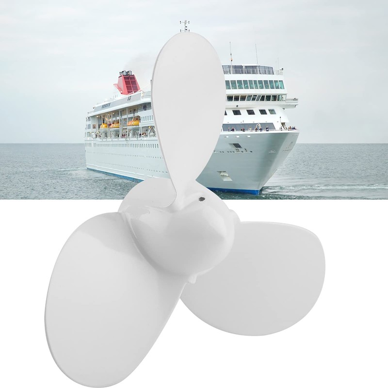Ymiko Boat Motor Propeller Motor Propeller Outboard 3-Blade Propeller Electric