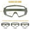 OneTigris Tactical Goggles Over Glasses, Anti Fog Tactical Eyeglasses, Safety