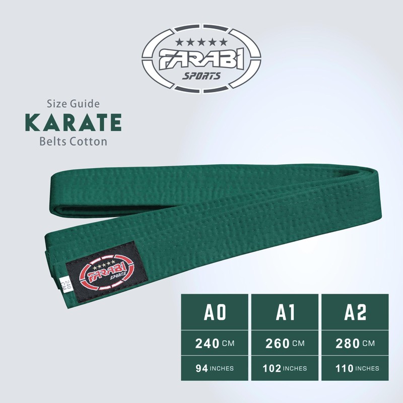 Farabi Sports Karate Belt Multiple Colours Karate Belt Judo Karate