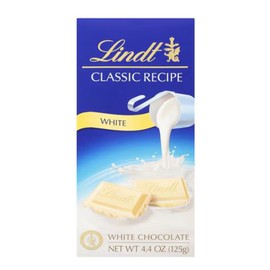 Lindt 🟢 New Lindt Classic Recipe White Smooth Vanilla Chocolate Pieces 4.4oz (1-Bar)