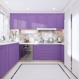 VIOPVERY Purple Wallpaper Peel and Stick 23.6"x393" Solid Dark Purple Wall Paper Pull and Stick Contact Paper for Cabinets Waterproof Self-Adhesive Wall Covering for Bedroom Countertop Desk Decor