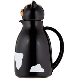 Helios Thermo-Cow Vacuum Jug Black 1 Litre, 30 x 30 x 26.8 cm