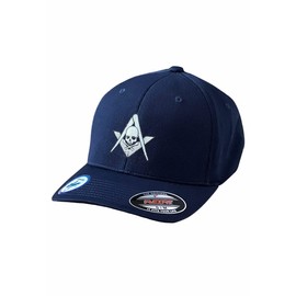 WIdow's Son Masonic Flexfit Adult Cool & Dry Sport Hat (as1, Alpha, l, x_l, Navy)