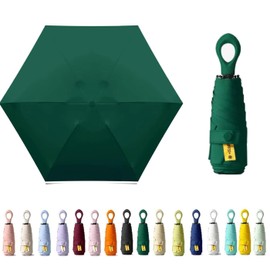 ZFQ Mini Umbrella, Travel Umbrella for Suitcase, Fabric Coating with UPF 50 Protection 99.9% Sun Protection, Compact, Foldable, Lightweight, Small, Portable, Backpack, Rain, Sun, Men, Women, Children,