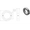 AZSSMUK Bore 2'' Double Split Shaft Collar Stainless Steel Lock
