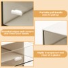 DIBALIYI 1PCS Plastic Tea Box, Clear Lid Tea Bag Storage,