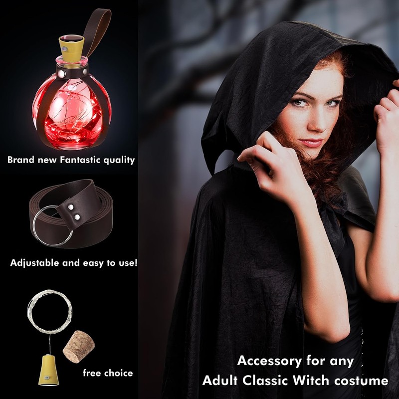 Geyoga - Botellas de poción de bruja para Halloween, con