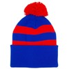 Crystal Palace Fans Blue and Red Striped Retro Bobble Hat