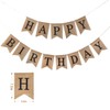 Cartel de arpillera de feliz cumpleaños reutilizable para decoración de
