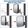 Golf Cart Side Mirrors with Turn Signal Light Golf Cart