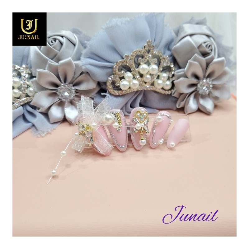 Bead pearl handmade nail tips✨ - Long nose pin /