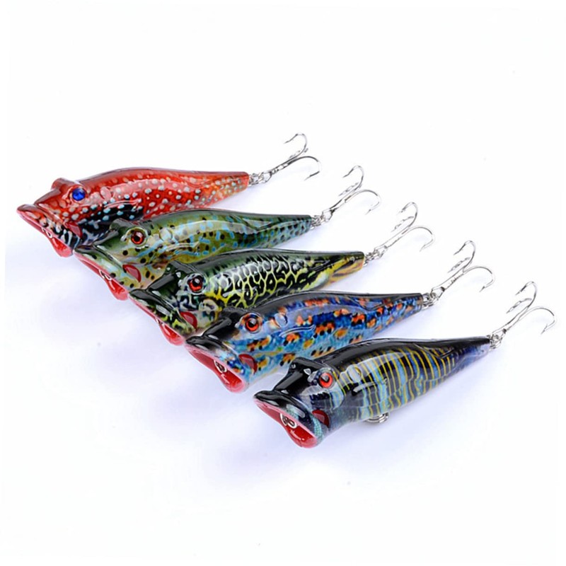 Mipcase 4PCS Lures Floating Artificial Baits for Freshwater and Saltwater