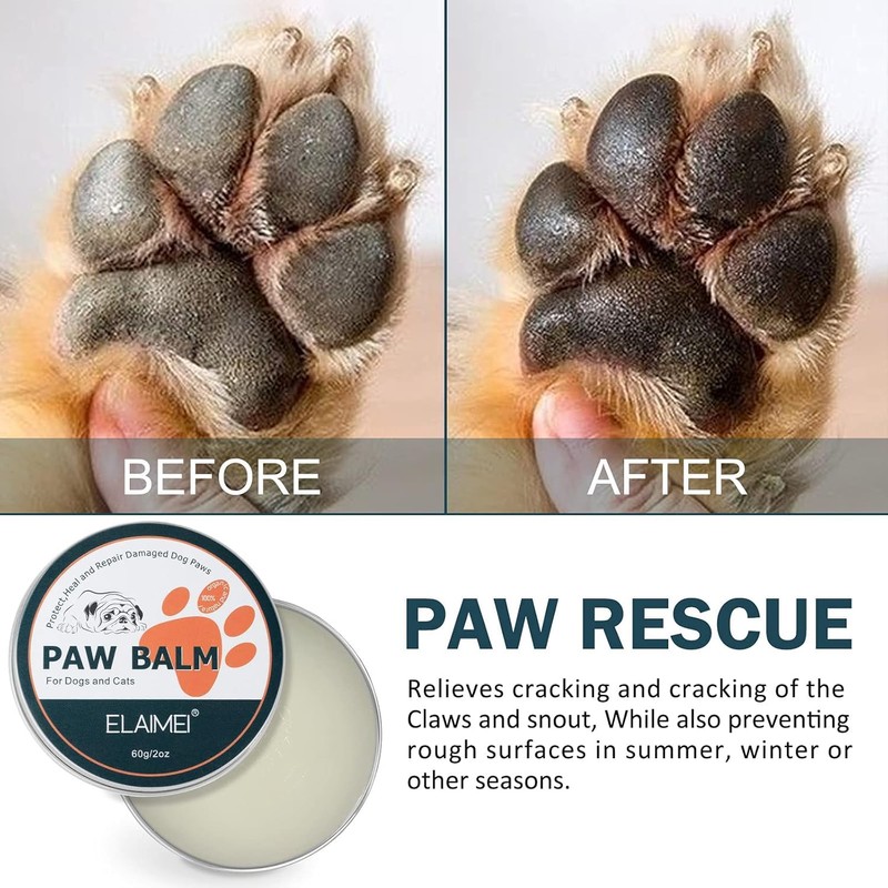 Pet Paw Balm, 60g Natural Healing Moisturiser for Dogs and