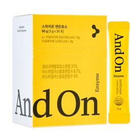 Switch On En On Enzyme 3g x 90 packets Carbohydrate protein gluten decomposition grain digestion enzyme / 스위치온 엔온효소 3g x 90포 탄수화물 단백질 글루텐 분해 곡물 소화 효소