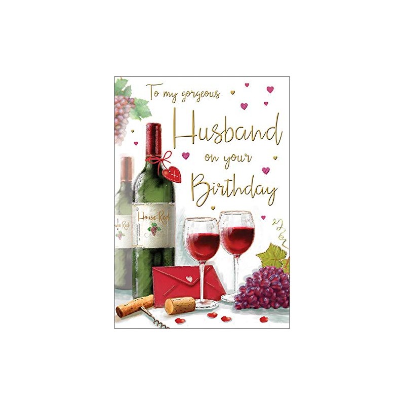 Birthday Card Husband - 9 x 6 inches - Regal