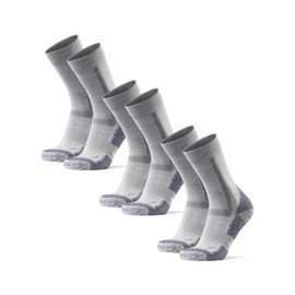 DANISH ENDURANCE Hiking Socks Women & For Men, Merino Wool Socks, Crew Mens, Womens Moisture Wicking, Work, Calcetines para Hombre, Grey, Large