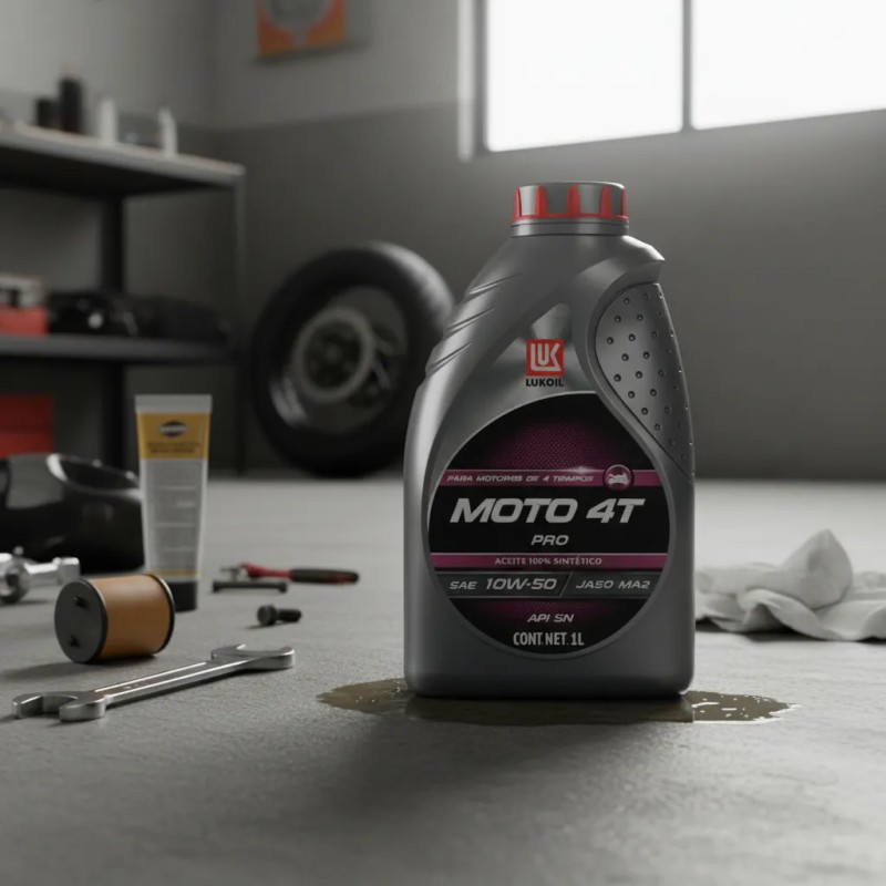 Aceite Sintético Motocicleta Lukoil Moto Pro 4t 10w-50 1l