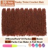 10 Packs Yanky Twist Crochet Hair 16 Inch Pre-twisted Natural