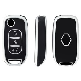 OFFCURVE Key Cover Car Key Case Protective Cover for Renault Sandero Stepway Logan Arkana Captur Kadjar Clio Megane Symbol Koleos Twingo Kangoo Dacia Duster