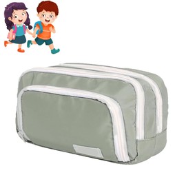 Estuche Para Lápices de Gran Capacidad,Estuche Multifuncional Para Lápices,Estuche Para Lapiceros,Estuche Para Lapiceras Escolares Niño y Niña,Bolsa Para Lápices,Bolsa Para útiles Escolares (verde)