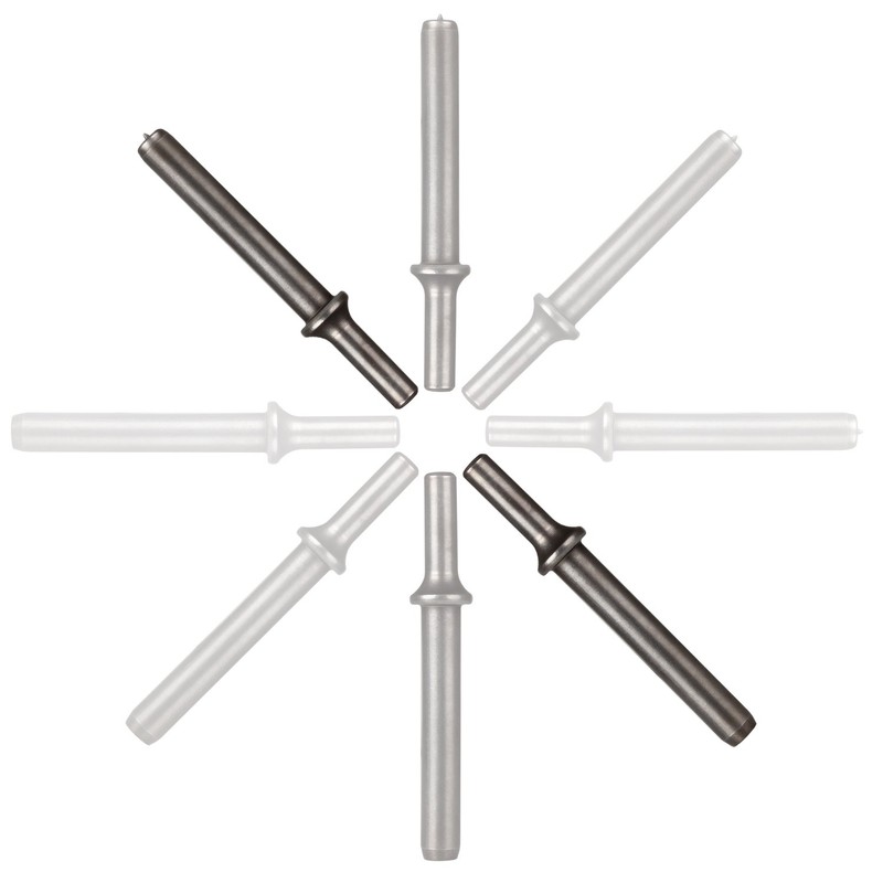 Heavy Duty 2pcs Rivet Set, Abuff Pneumatic Air Rivet Hammer