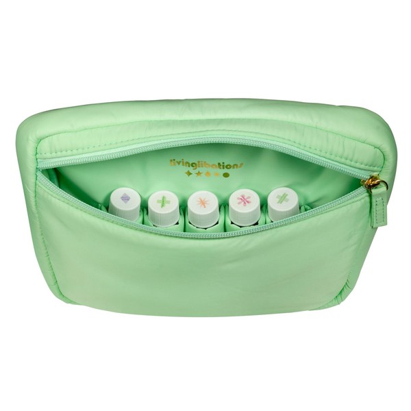 Living Libations Puffer Hip Bag with EMF Shield, Coffee Bean