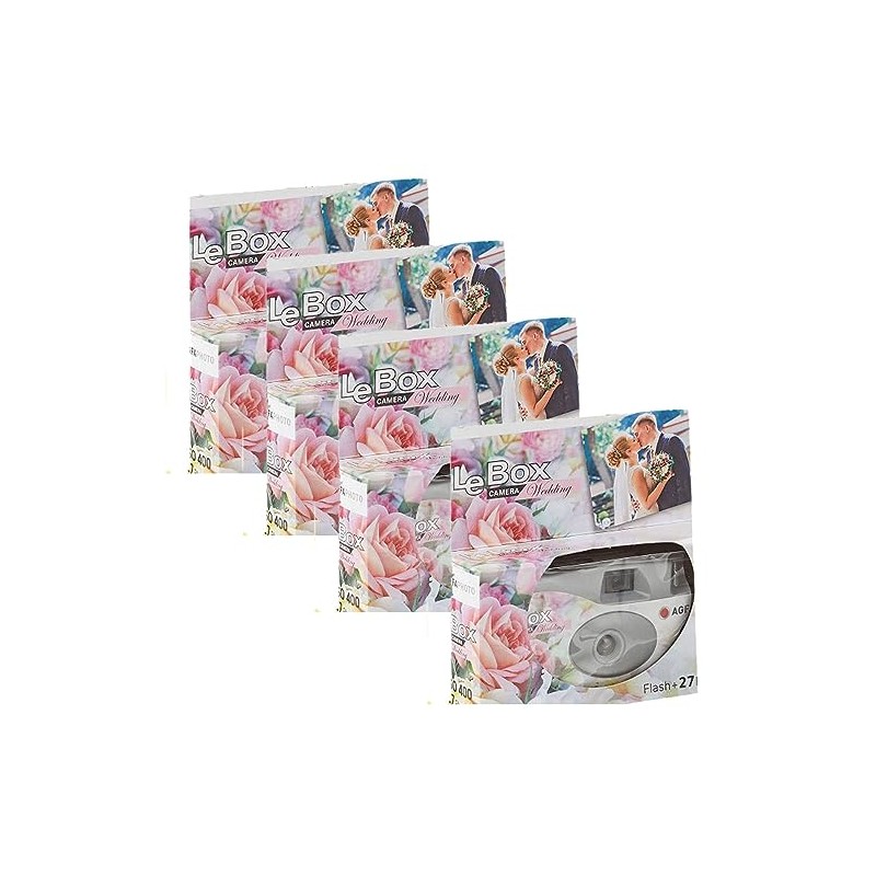 4x 1A Photo Porst Disposable Camera AgfaPhoto LeBox Wedding