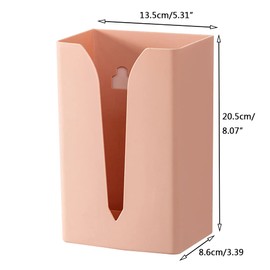 Dispenser for Glove Tissue Glove Holder Wall Mounted Organizer for Home Living Room Dining Room Kitchen Lab Bathroom Toliet Table Wall Sundries Storage Box (White)