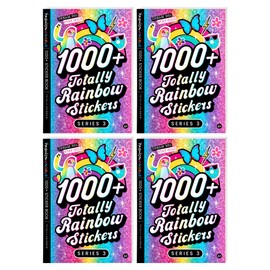 Fashion Angels 1,000+ Totally Rainbow Sticker Book Multi Pack! Includes Fun & Colorful Craft Stickers, Ideal for Accessorizing Kids & Teens Notebooks, Journals & More