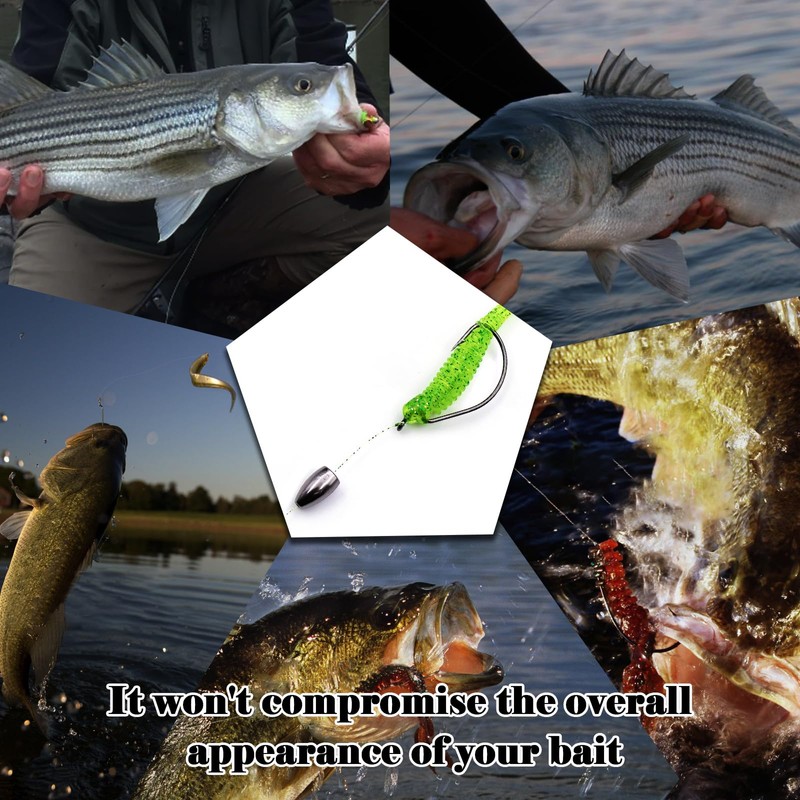 FishTrip - Pesas de bala de tungsteno, 10 piezas de