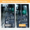 10 mm - 4 m Self-Closing Cable Tube, Black Flexible